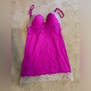 Victoria's Secret 34B Bra Lingerie Chemise Slip Babydoll